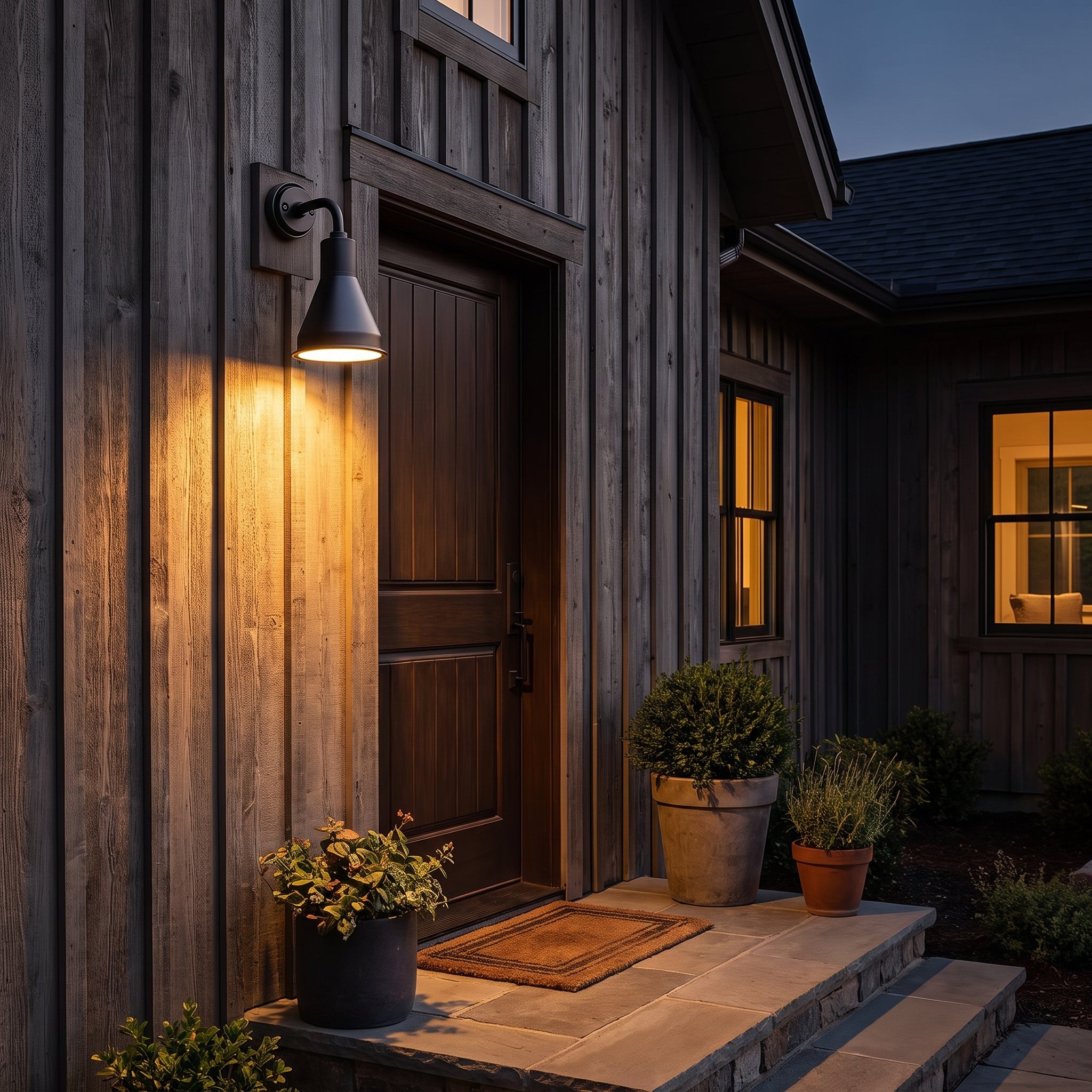 Halden outdoor sconce - Matte Black