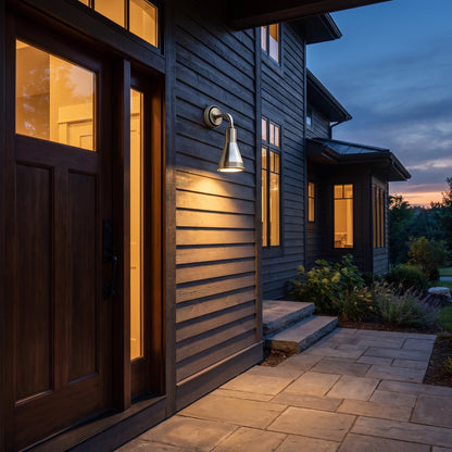 Halden outdoor sconce - Silver, entrance