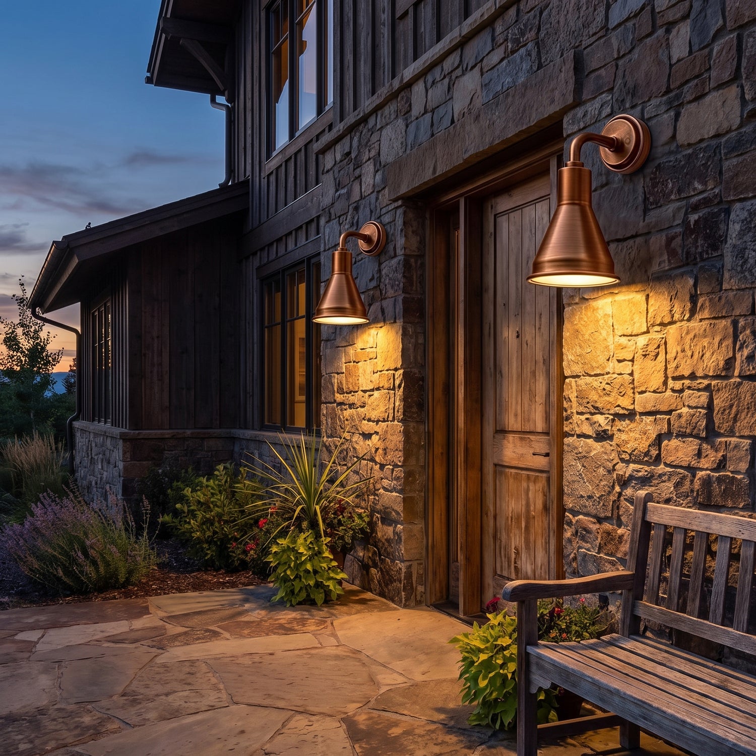 Halden outdoor sconce - Bronze