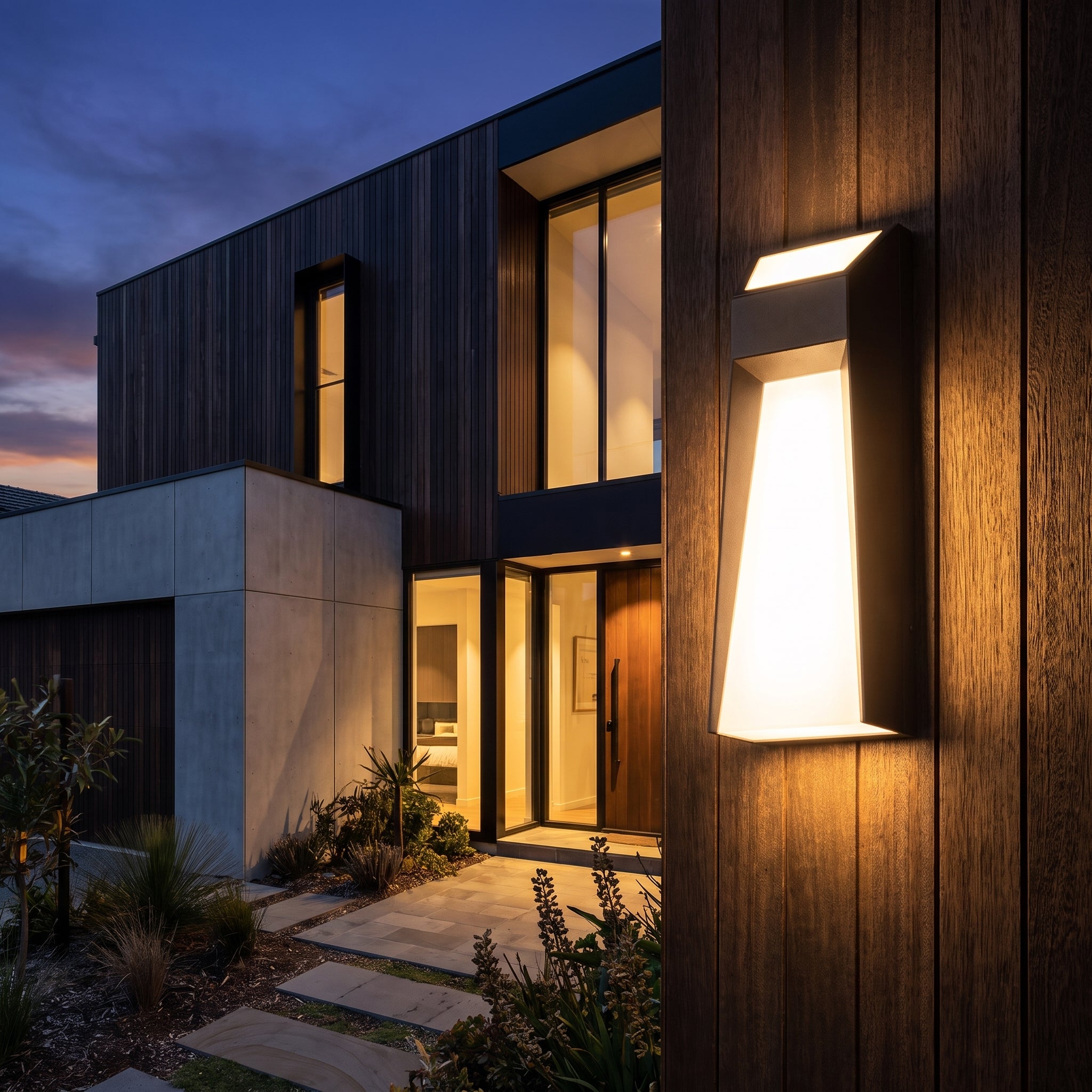Cassian outdoor wall light - Matte Black