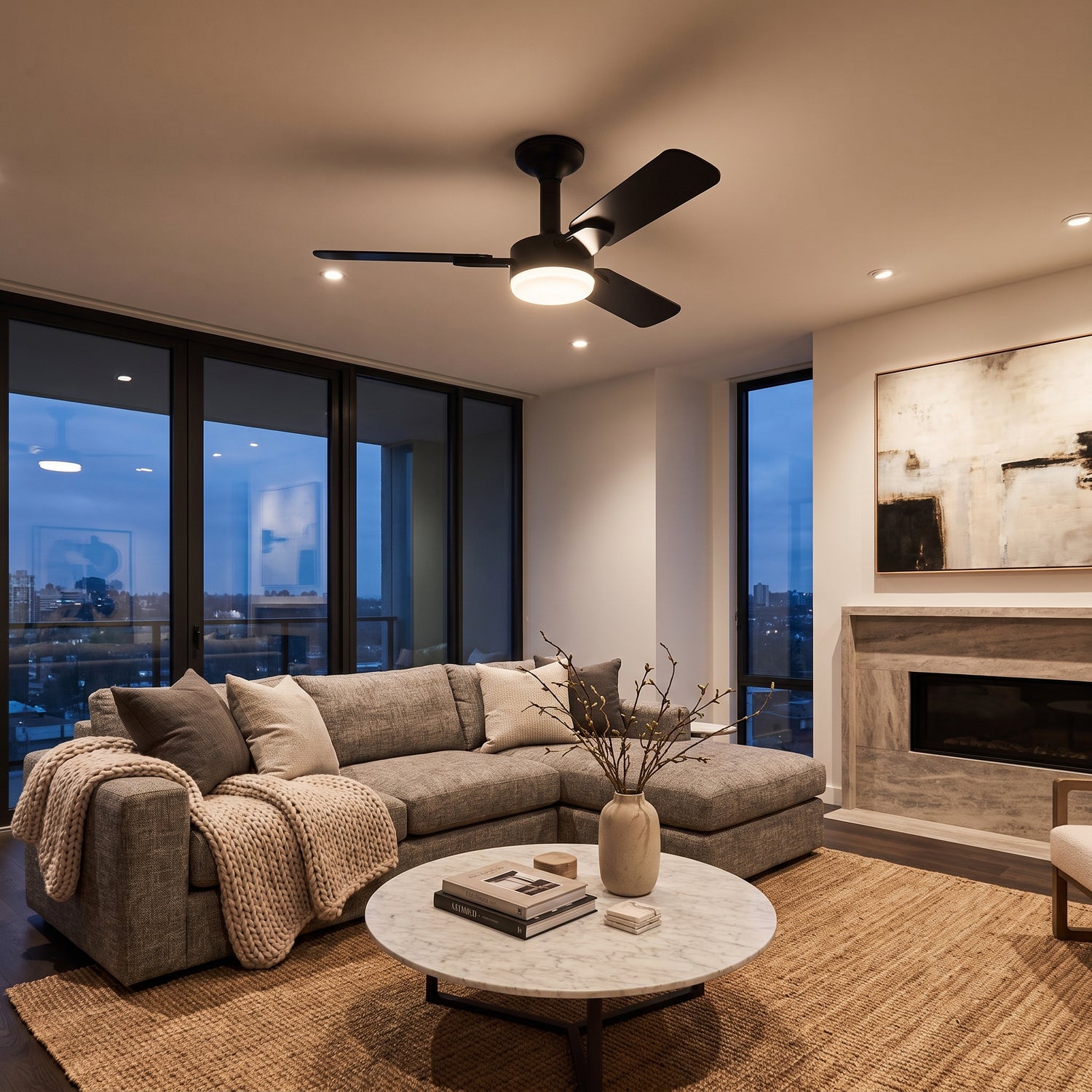 Wexford ceiling fan - All Black