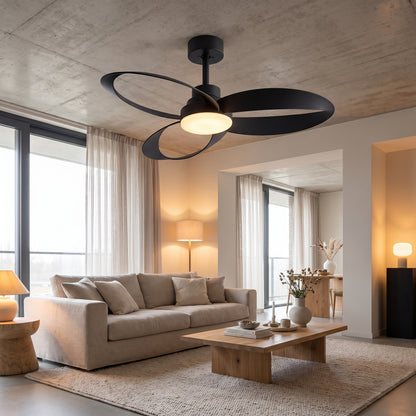 Bexley ceiling fan - Black, living room