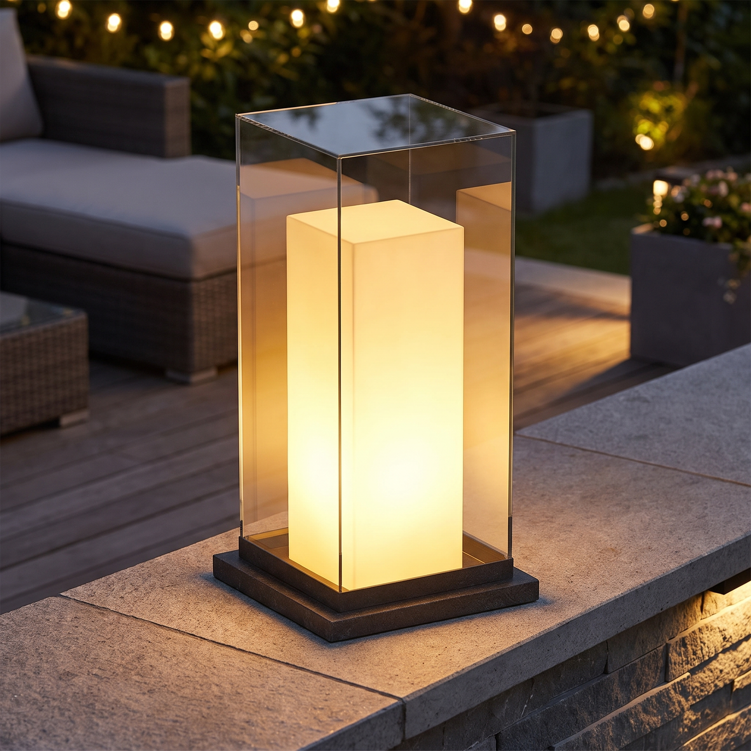 Soren square bollard light lifestyle 2
