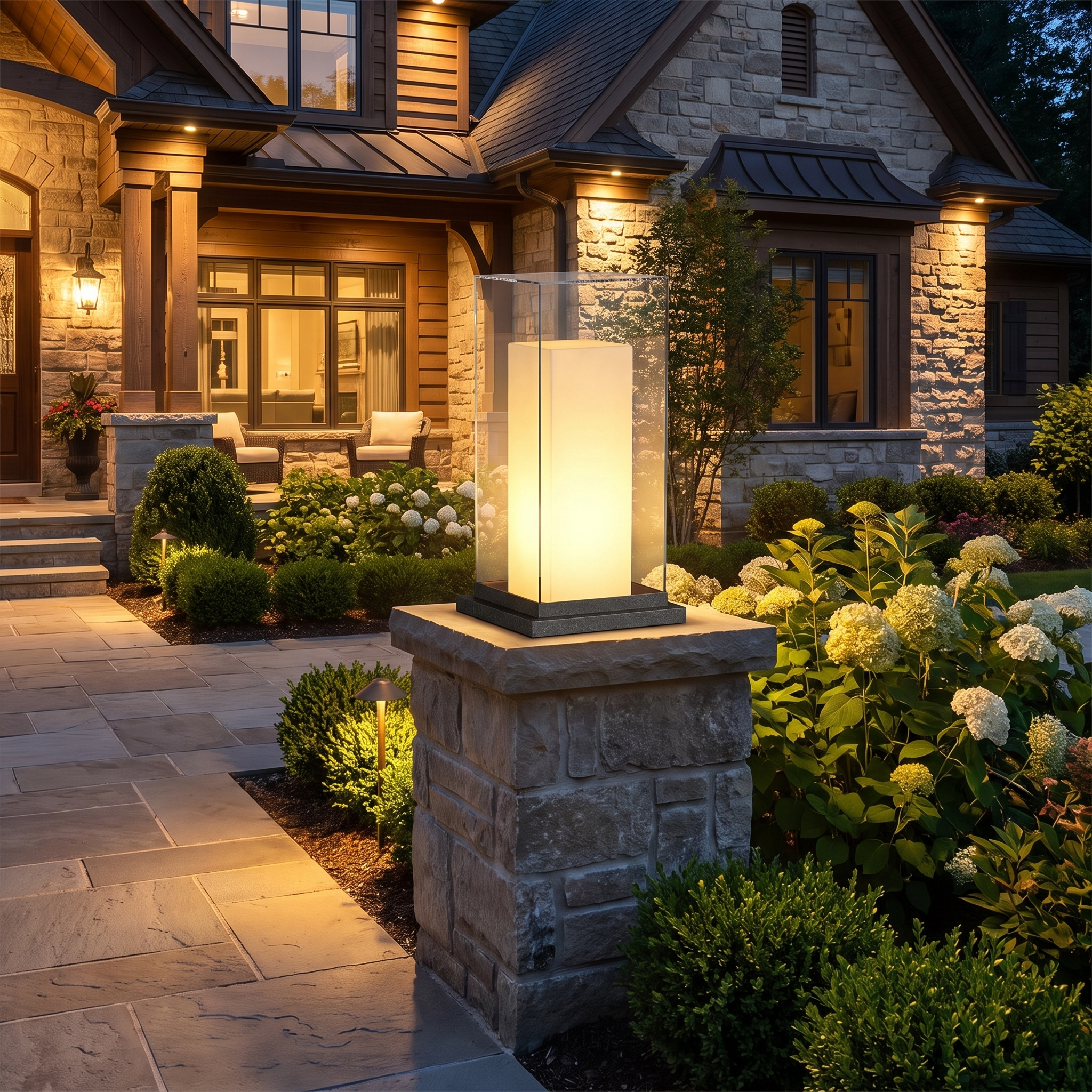 Soren square bollard light lifestyle 4