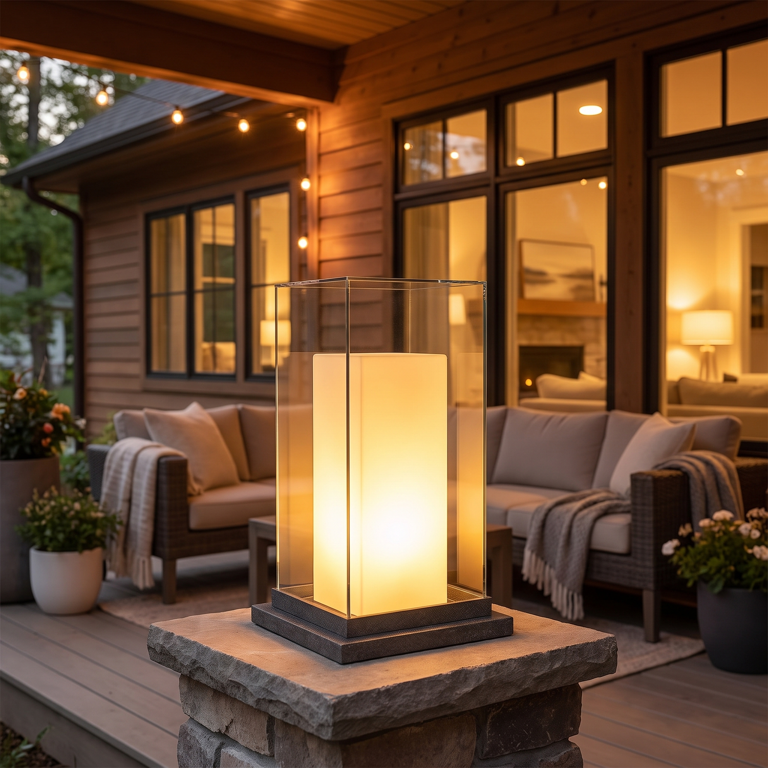 Soren square bollard light lifestyle 5
