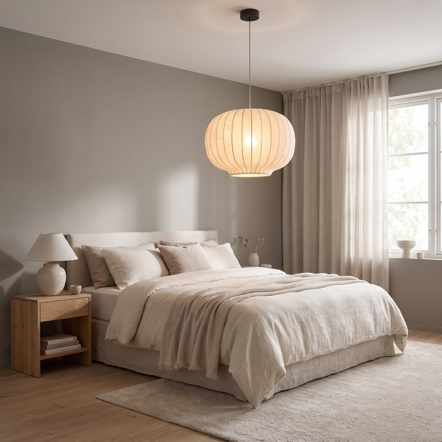 Neve silk modern chandelier lifestyle 3