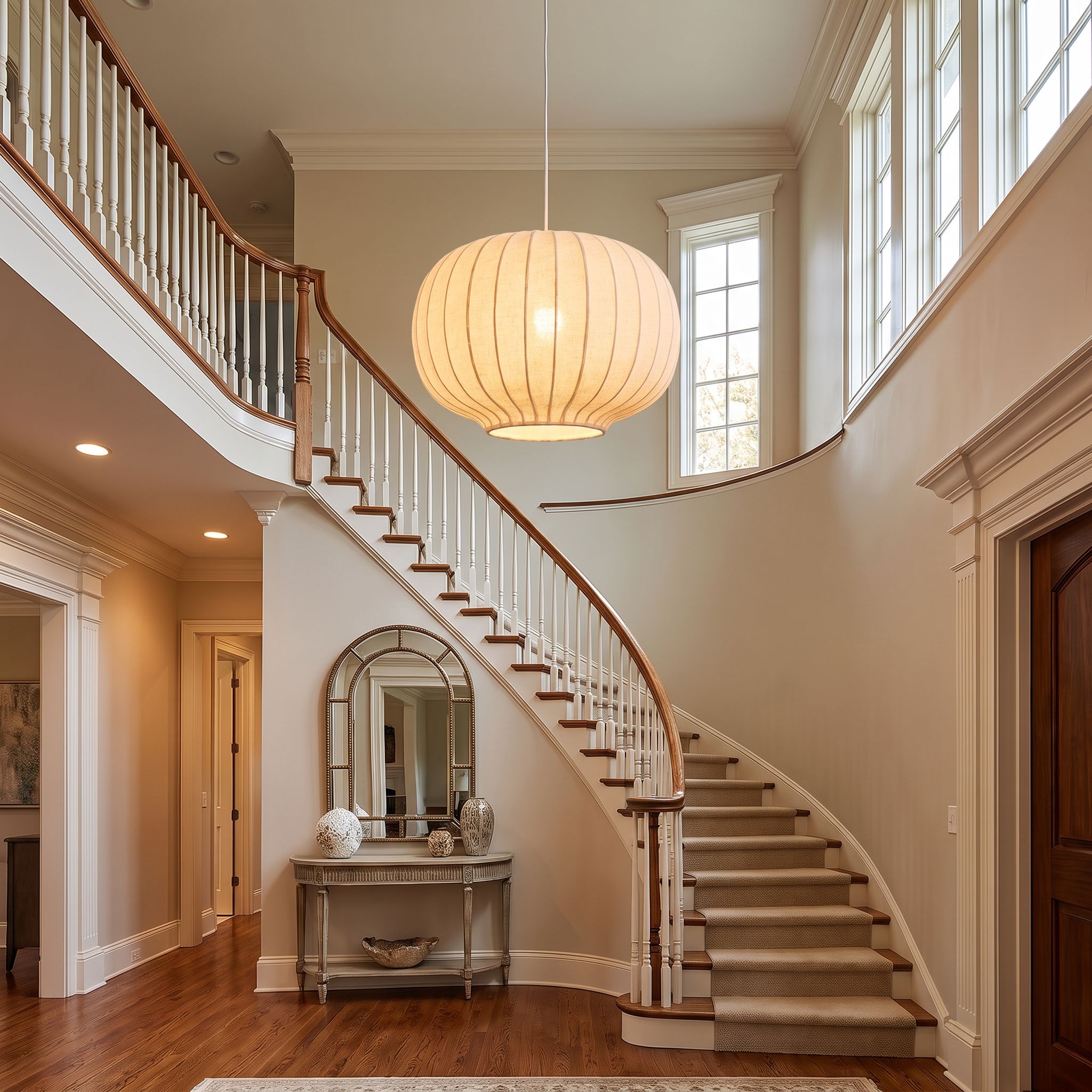Neve silk modern chandelier lifestyle 4