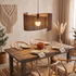 Marlo Rattan Woven Pendant Coffee Brown lifestyle