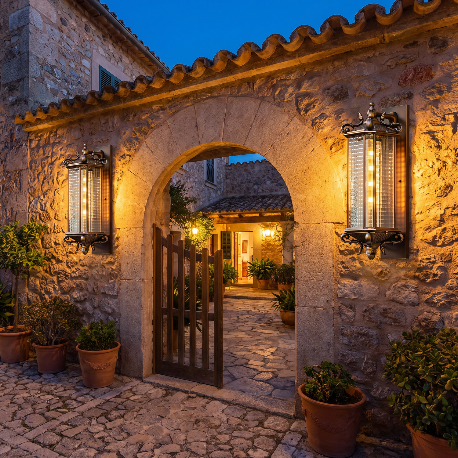 Percy European Outdoor Wall Light lifestyle