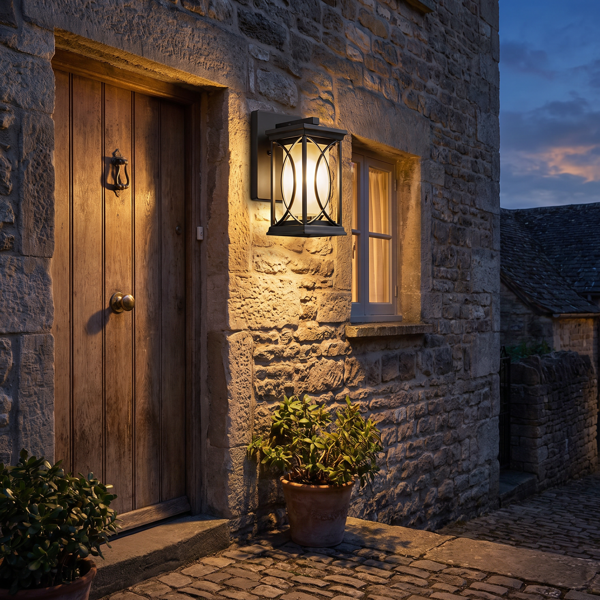 Holt Vintage Outdoor Sconce lifestyle