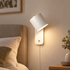 Pivo Plug In Cylinder Wall Lamp in White