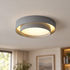 Cadenza Drum Flush Mount Ceiling Light in Grey