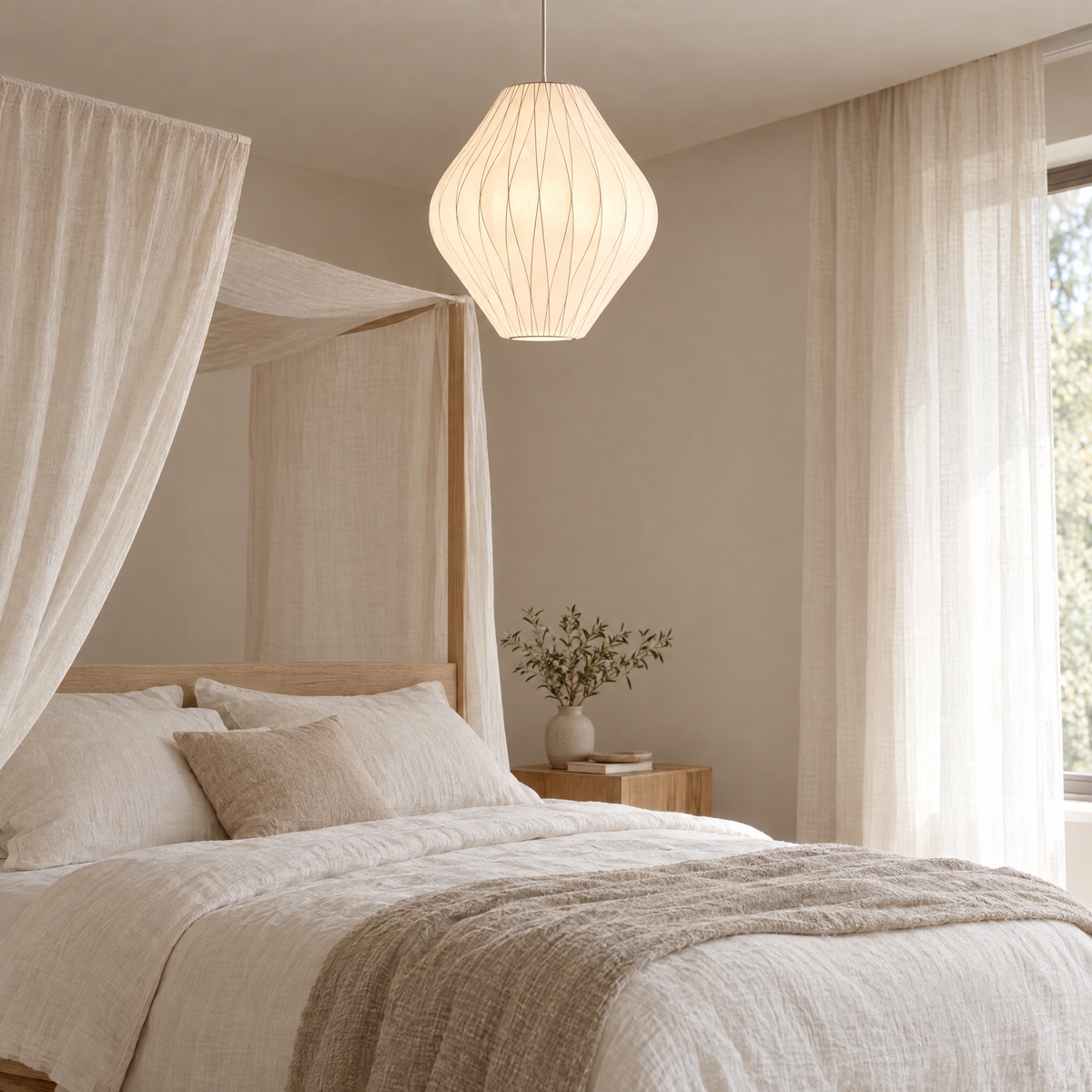 Treccia Crisscross Bubble Pendant Light, Model C1