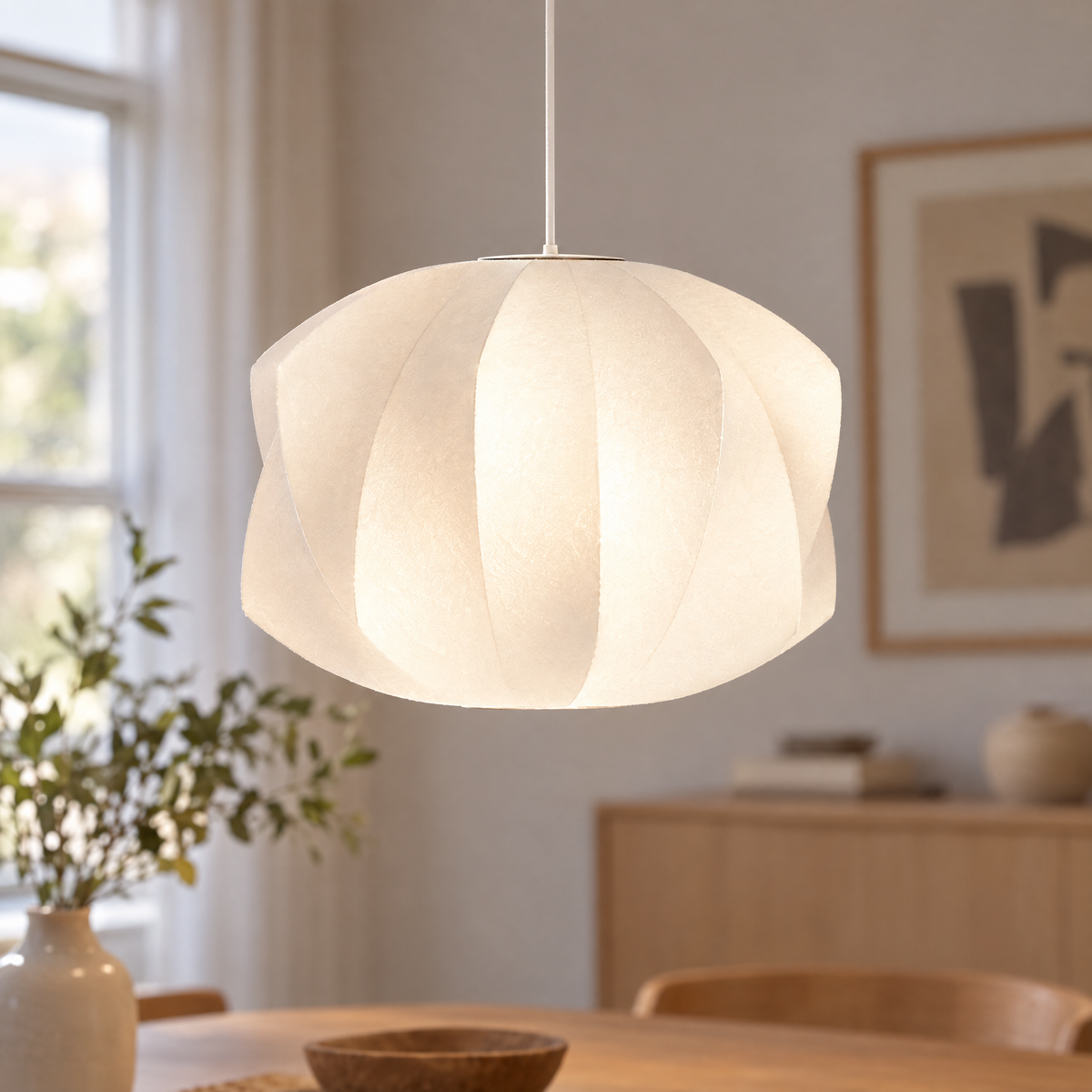 Treccia Crisscross Bubble Pendant Light, Model F