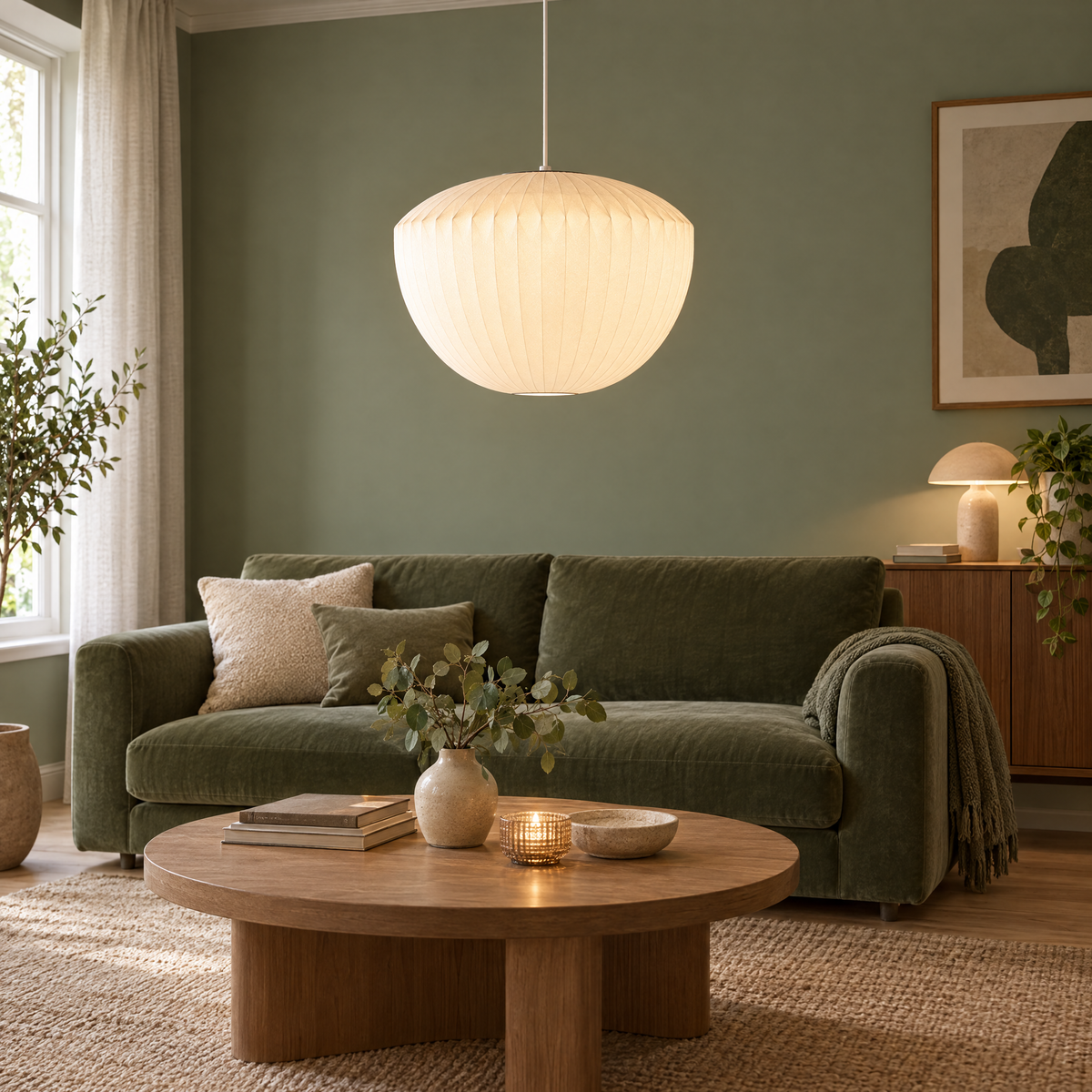Treccia Crisscross Bubble Pendant Light, Model H