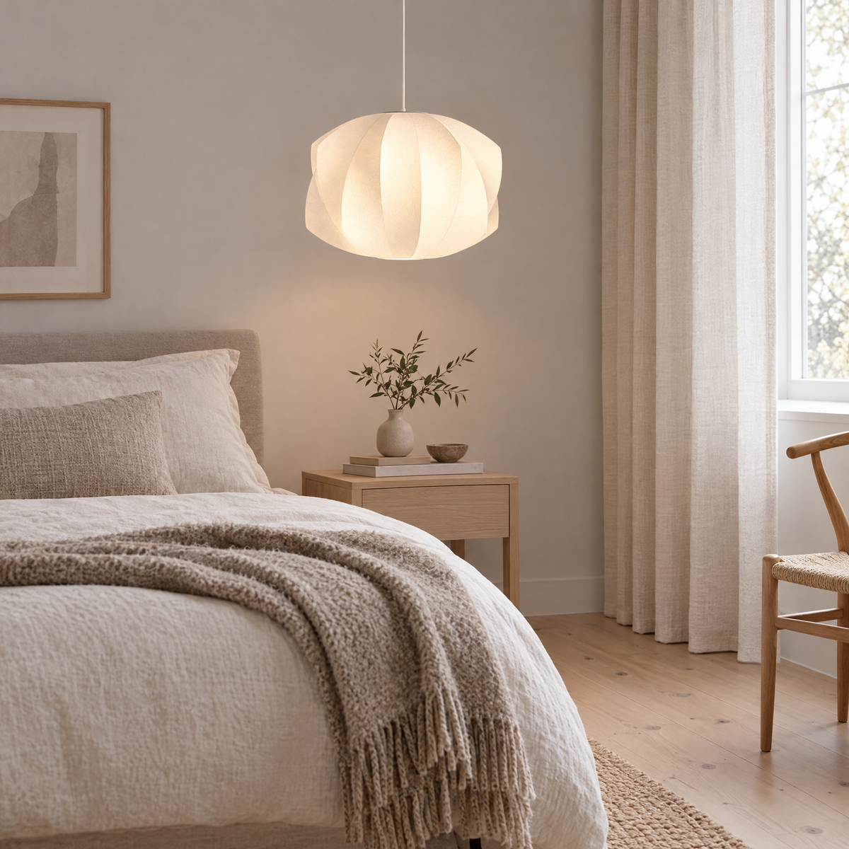 Treccia Crisscross Bubble Pendant Light, Model F