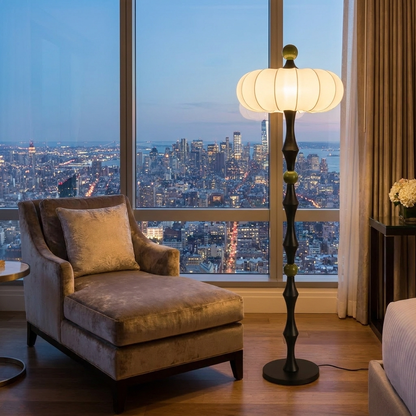 Saffi floor lamp in a hotel suite