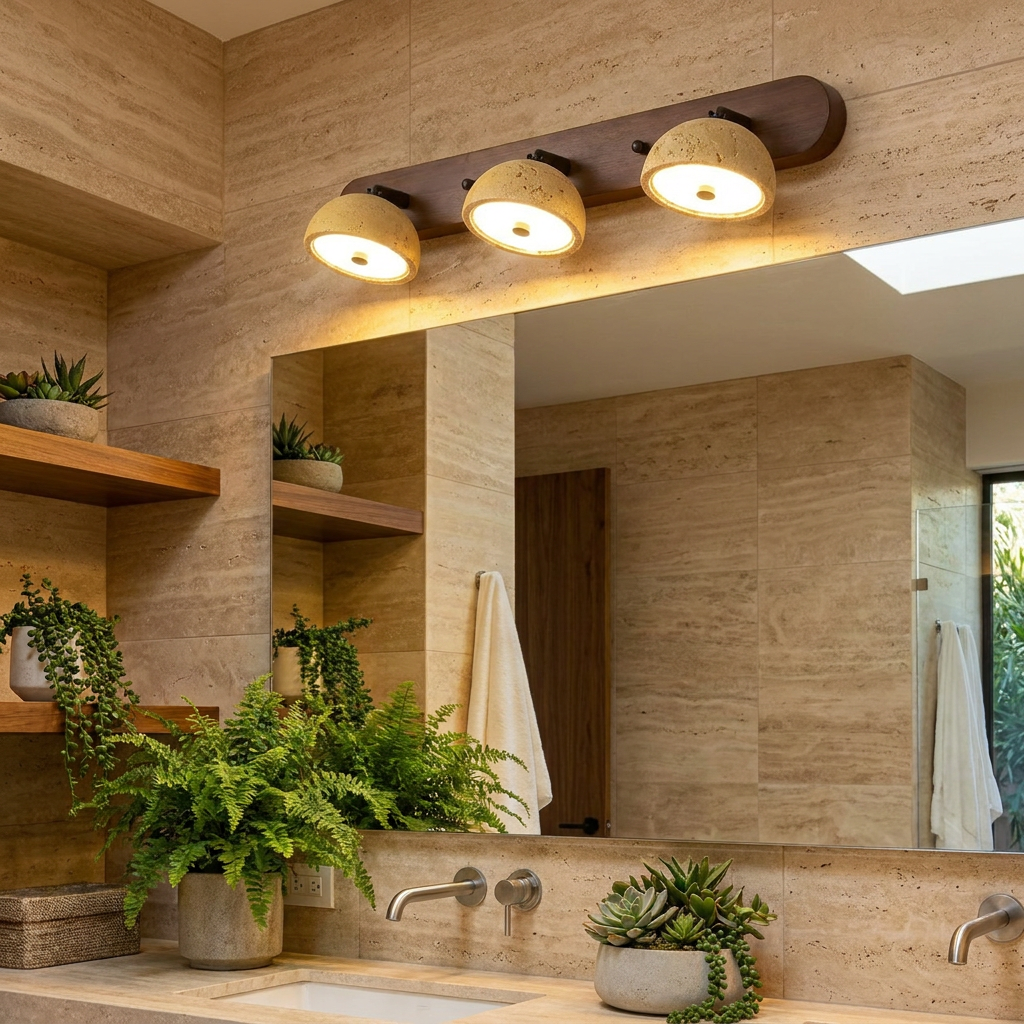 Tivoli vanity light in a spa bathroom