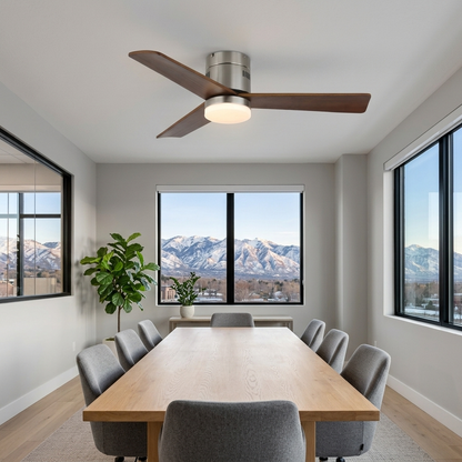 Joliette ceiling fan light Model D in an office meeting room