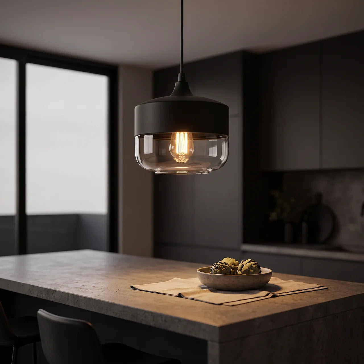 Barrelé Pendant Light