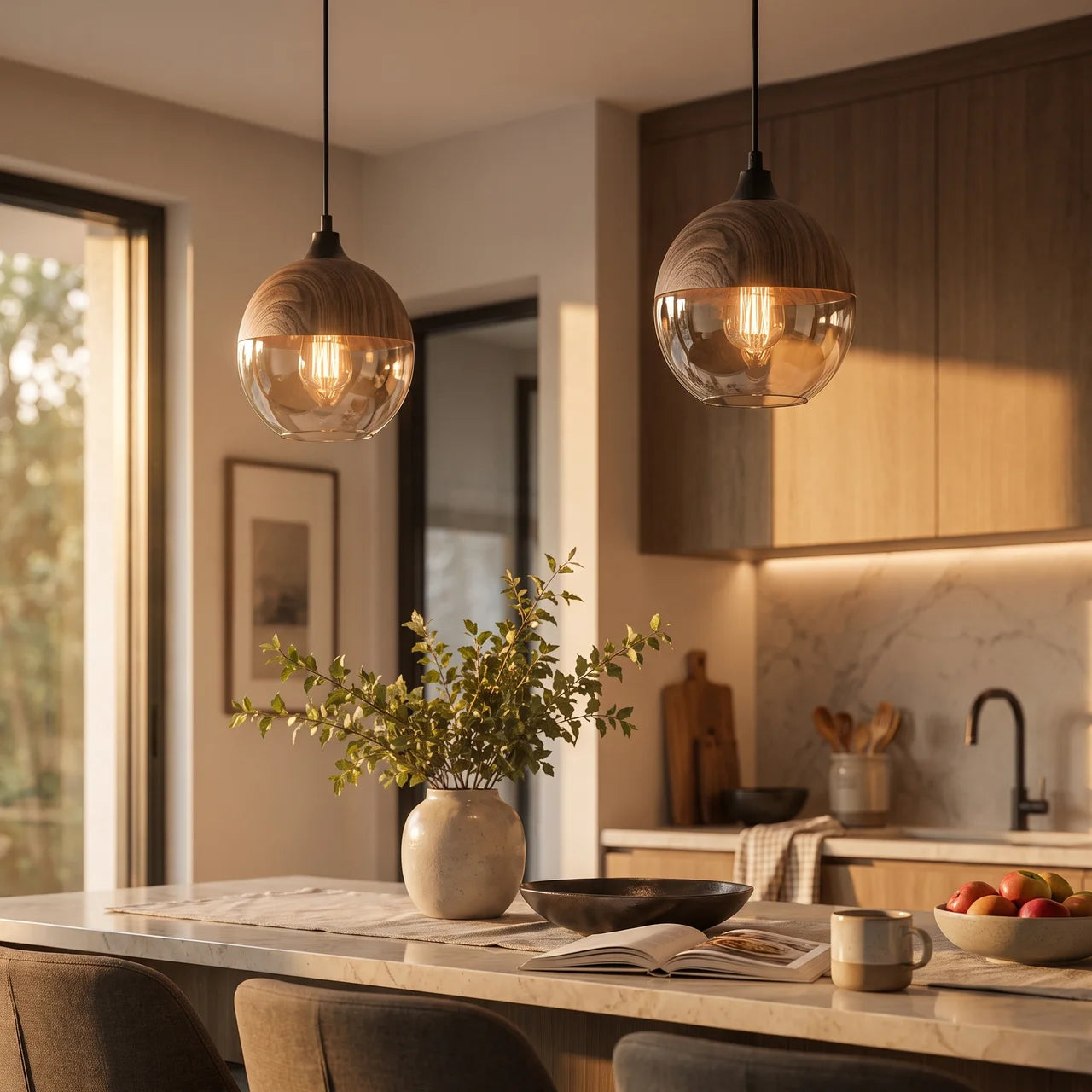 Barrelé Pendant Light