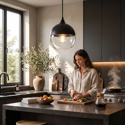 Barrelé Pendant Light