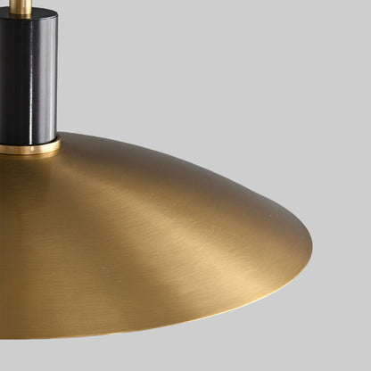 Ember Vintage Glass Brass Pendant Light
