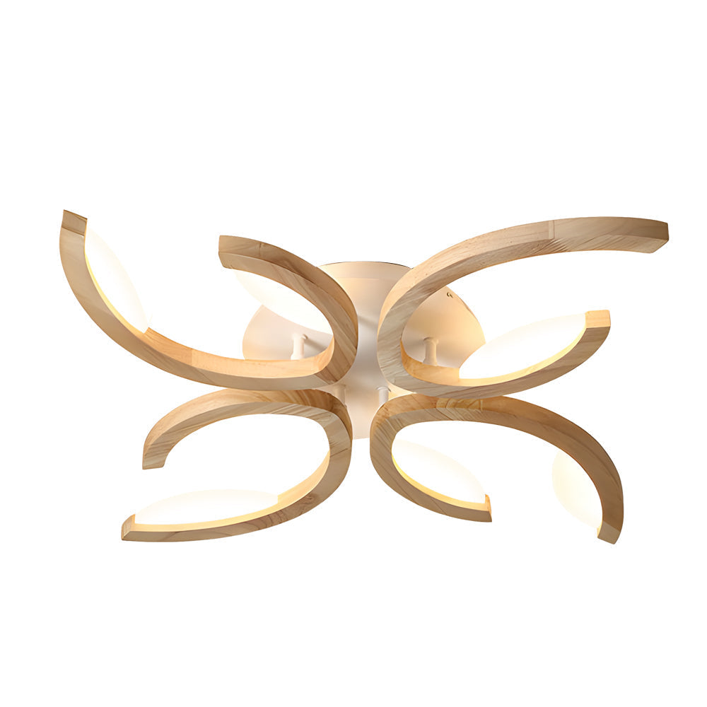 Verbena Leaf Wood Ceiling Light