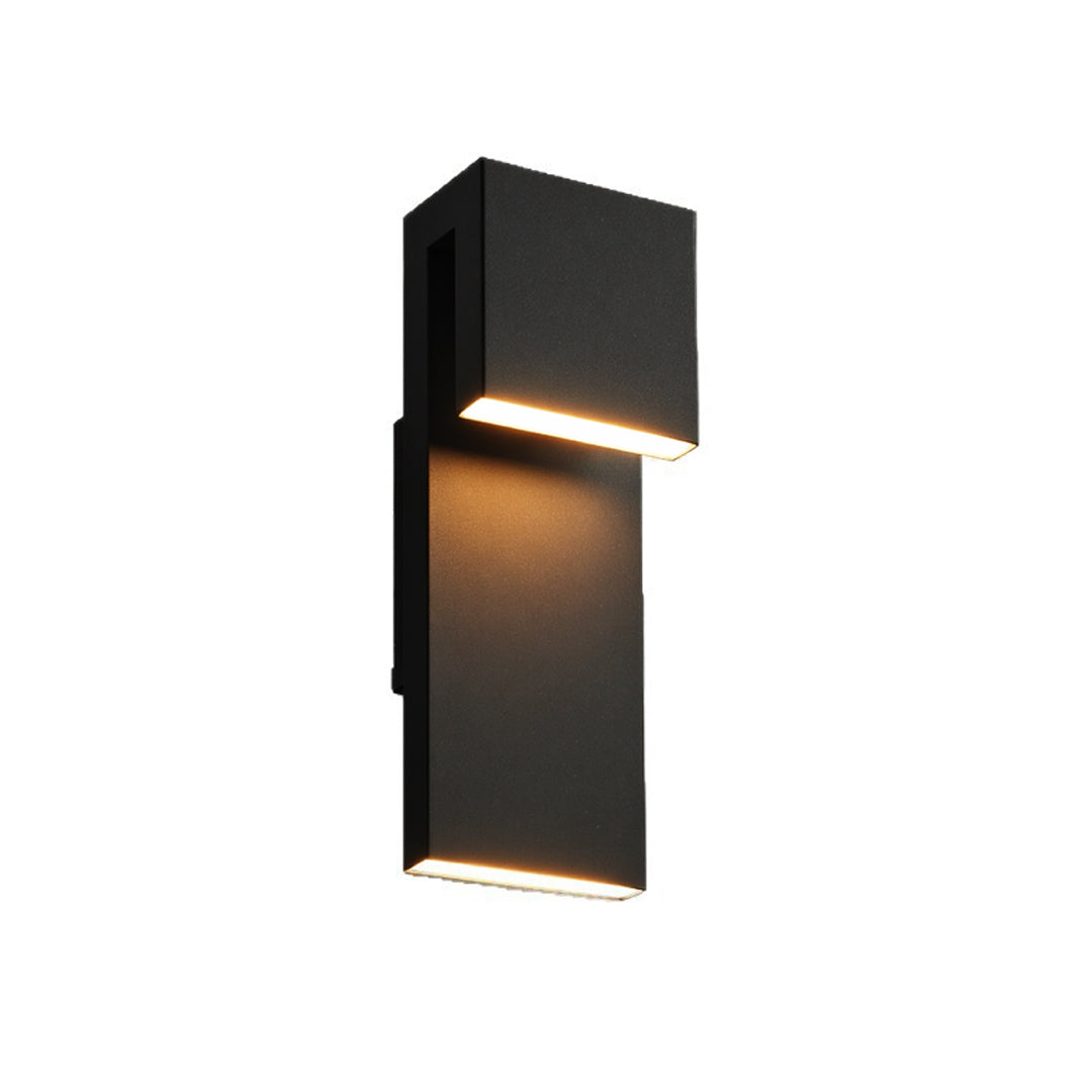 Honfleur Industrial Black Outdoor Wall Light