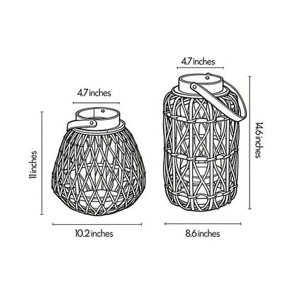 Rhoda Woven Portable Lantern
