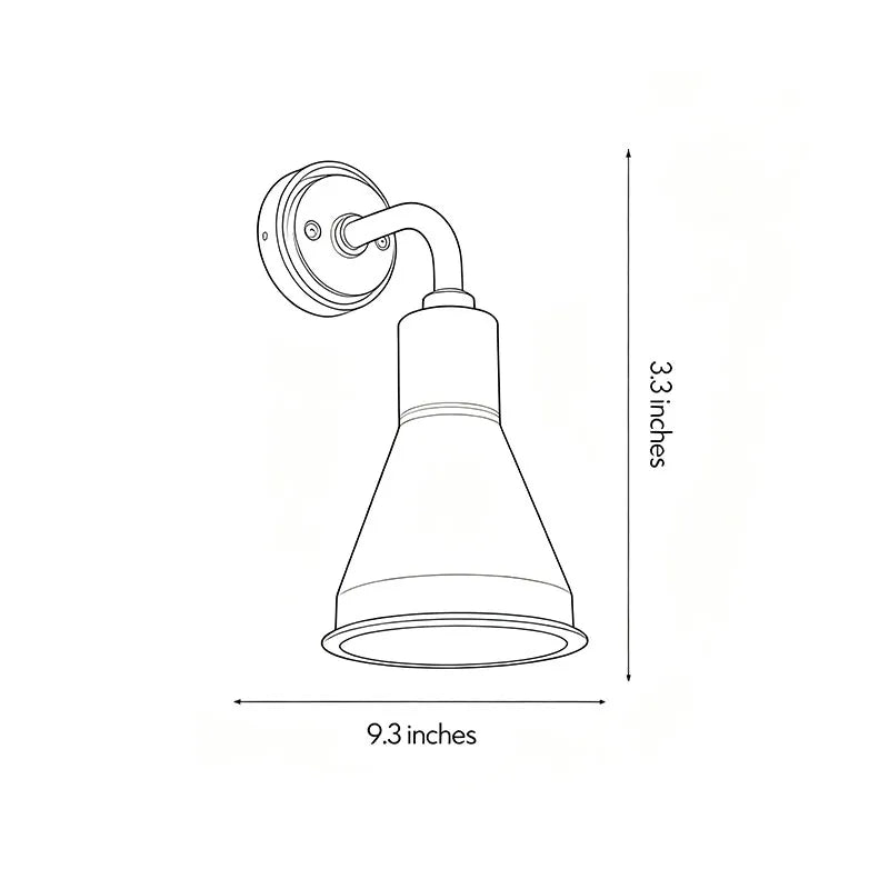 Halden Industrial Outdoor Wall Sconce