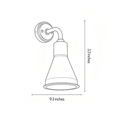 Halden Industrial Outdoor Wall Sconce
