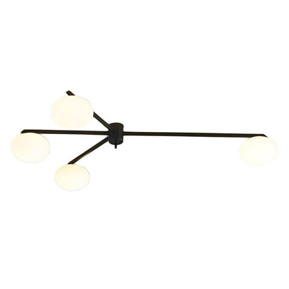 Brume Glass Bubble Semi Flush Ceiling Light