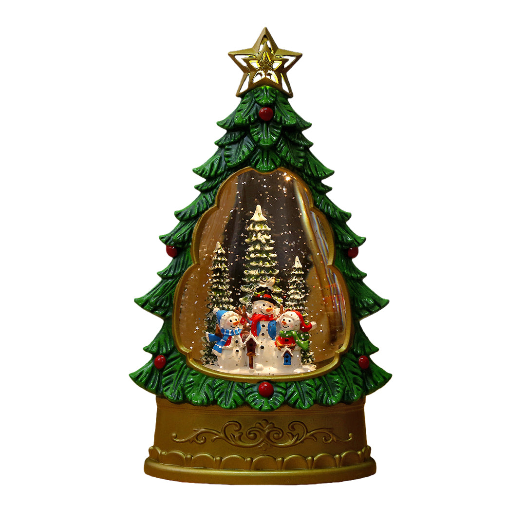Melodie Christmas Tree Snow Globe Music Lamp